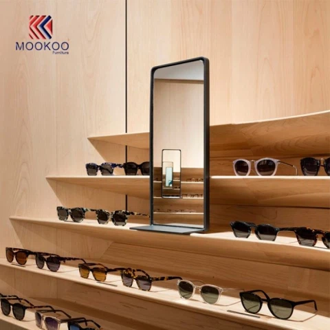 Magazin de ochelari Decorațiuni interioare Modernă vitrină perete design