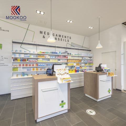 Vitrina de farmacie personalizată