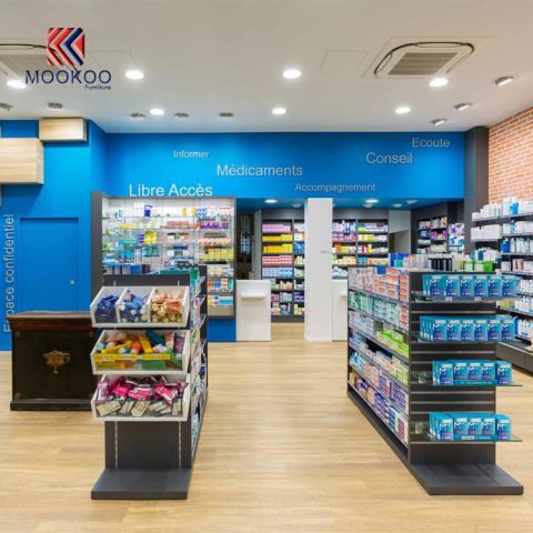 Mobilier Afișare decorație magazin Farmacia