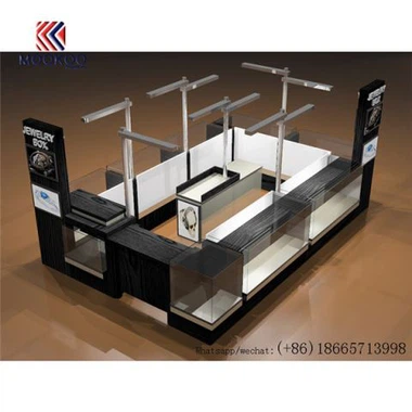Chiosc de mall de înaltă calitate, cu design de contor de sticlă pentru afișaj bijuterii